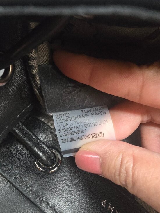 Longchamp Leather Flap Cavalcade Backpack Black main image 13